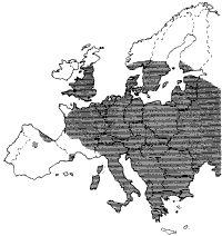 Noctule European distribution